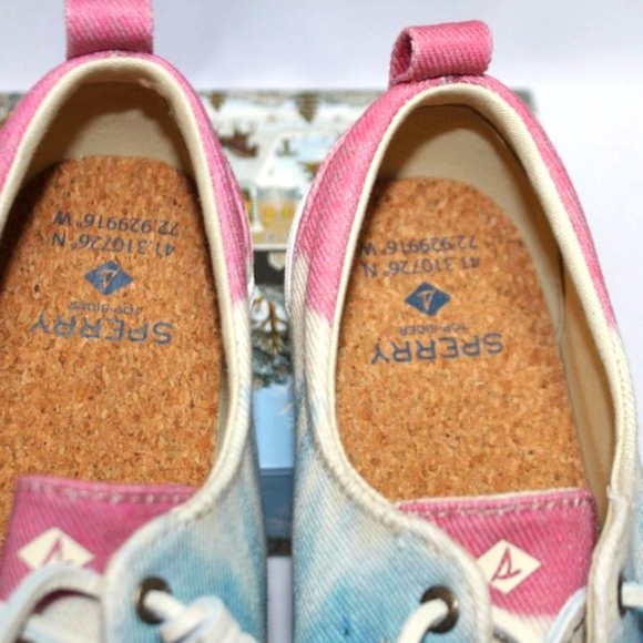 NWT Sperry Blue Crest Canvas Platform Slip-on Sneaker - Picture 6 of 13